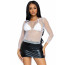 Топ Leg Avenue Long Sleeves T-Shirts White One Size - [Фото 1]