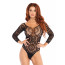 Боди Leg Avenue Snap crotch thong back teddy Black S/M - [Фото 1]