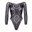 Боди Leg Avenue Snap crotch thong back teddy Black M/L - [Фото 3]