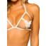 Комплект Leg Avenue Open cup bra and pearl panty White - [Фото 3]