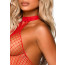 Бодистокинг Leg Avenue Racer neck bodystocking Red - [Фото 3]