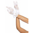 Перчатки Leg Avenue Floral lace wristlength gloves White - [Фото 3]