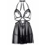 Пеньюар Leg Avenue Lace and mesh babydoll & panty Black M - [Фото 3]