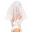 Эротический костюм невесты Leg Avenue Tiered bridal veil O/S - [Фото 2]
