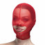 Маска сетка с открытым ртом Feral Feelings - Hood Mask Red - [Фото 1]