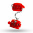 Наручники Feral Feelings - Hand Restraints Red Trasparent - [Фото 1]