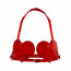 Лиф Сердце Feral Feelings - Hearts Bra Red Trasparent - [Фото 1]