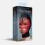 Маска сердце сетка с открытым ртом и глазами Feral Feelings - Hearts Mask Black/Red - [Фото 2]