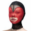 Маска сердце сетка с открытым ртом Feral Feelings - Hearts Mask Black/Red - [Фото 1]