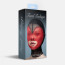 Маска сердце сетка с открытым ртом Feral Feelings - Hearts Mask Black/Red - [Фото 2]