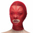 Маска сердце сетка с открытым ртом Feral Feelings - Hearts Mask Red/Red - [Фото 1]