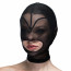 Маска сердце сетка с открытым ртом Feral Feelings - Hearts Mask Black/Black - [Фото 1]