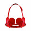 Лиф Сердце из натуральной кожи Feral Feelings - Hearts Bra Red - [Фото 1]