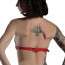 Лиф Сердце из натуральной кожи Feral Feelings - Hearts Bra Red - [Фото 3]