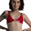 Лиф из натуральной кожи Feral Feelings - Bikini Top Red - [Фото 2]