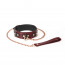 Ошейник с поводком Liebe Seele Wine Red Collar and Leash - [Фото 1]