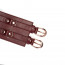 Кожаный пояс для бондажа Liebe Seele Wine Red Waist Cuff M Size - [Фото 4]