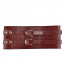 Кожаный пояс для бондажа Liebe Seele Wine Red Waist Cuff M Size - [Фото 5]