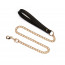 Ошейник с поводком Liebe Seele Black Organosilicon Collar with Leash - [Фото 2]