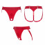 Трусики для страпона Strap-On-Me HARNAIS LINGERIE UNIQUE - One Size - RED - [Фото 2]