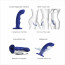 Насадка для страпона с двойной точечной пульсацией Strap-On-Me TAPPING DILDO WAVE - NIGHT BLUE - [Фото 3]