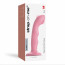 Насадка для страпона с двойной точечной пульсацией Strap-On-Me TAPPING DILDO WAVE - CORAL PINK - [Фото 5]