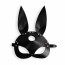 Кожаная маска Зайки Art of Sex - Bunny mask, цвет Черный - [Фото 3]
