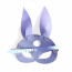 Кожаная маска Зайки Art of Sex - Bunny mask, цвет Лавандовый - [Фото 4]