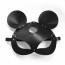 Кожаная маска зайки Art of Sex - Mouse Mask, цвет Черный - [Фото 3]