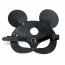 Кожаная маска зайки Art of Sex - Mouse Mask, цвет Черный - [Фото 4]