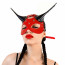 Кожаная маска Art of Sex - Lucifer Red&Black - [Фото 1]