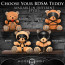 Игрушка плюшевый медведь HOODED Teddy Bear Plush, 23x16x12см - [Фото 5]