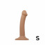 Насадка для страпона Strap-On-Me Dual Density Dildo Caramel S, диаметр 2,7 см, двухслойная, гибкая - [Фото 1]