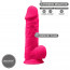 Фаллоимитатор SilexD Norman Pink (MODEL 4 size 8.5in), двухслойный, силикон+Silexpan, диаметр 5см - [Фото 2]