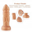 Силиконовый дилдо Hismith Slightly Curved Silicone Dildo Monster Series - [Фото 3]