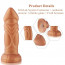 Силиконовый дилдо с вибрацией Hismith Slightly Curved Vibrating Silicone Dildo Monster Series - [Фото 4]