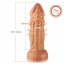 Силиконовый дилдо с вибрацией Hismith Slightly Curved Vibrating Silicone Dildo Monster Series - [Фото 2]