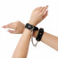 Наручники из экокожи Art of Sex - Handcuffs Emoji, цвет черный - [Фото 1]