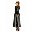 Платье-плащ с мокрым эффектом Noir Handmade F128C Powerwetlook gown coat, S - [Фото 3]