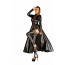 Платье-плащ с мокрым эффектом Noir Handmade F128C Powerwetlook gown coat, L - [Фото 2]