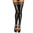 Чулки с мокрым эффектом Noir Handmade F135 Powerwetlook stockings, XL, без мысков - [Фото 1]