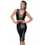 Юбка-карандаш со шнуровкой Noir Handmade F152 Powerwetlook pencil skirt, XL, с мокрым эффектом - [Фото 3]