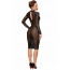 Платье с мокрым эффектом Noir Handmade F182 Classic dress made of elastic tulle, L - [Фото 4]