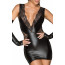 Платье с мокрым эффектом Noir Handmade F212 Powerwetlook and lace minidress, M - [Фото 3]