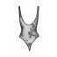 Боди Noir Handmade F242 Tulle body with patterned flock embroidery, XL - [Фото 5]