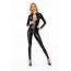Комбинезон с мокрым эффектом Noir Handmade F293 Powerwetlook catsuit with front zipper, M - [Фото 1]