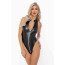 Боди с мокрым эффектом Noir Handmade F294 Powerwetlook bodysuit with front zipper, S - [Фото 5]