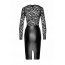 Платье Noir Handmade F295 Euphoria, XL, black, кружево, глубокое декольте, юбка миди под латекс - [Фото 5]