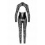 Комбинезон Noir Handmade F299 Enigma, 3XL, кружево, длинный рукав, имитация корсета, доступ - [Фото 6]