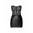 Платье Noir Handmade F300 Solace, M, кружево, корсетный верх, шнуровка сзади, юбка мини под латекс - [Фото 6]